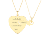 Custom Pendant Necklace – BFF Lock & Key 6