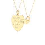 Custom Pendant Necklace – BFF Lock & Key 7