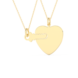 Custom Pendant Necklace – BFF Lock & Key 9