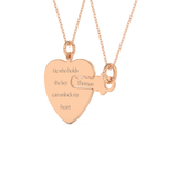Custom Pendant Necklace – BFF Lock & Key 12