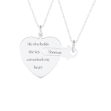 Custom Pendant Necklace – BFF Lock & Key 1