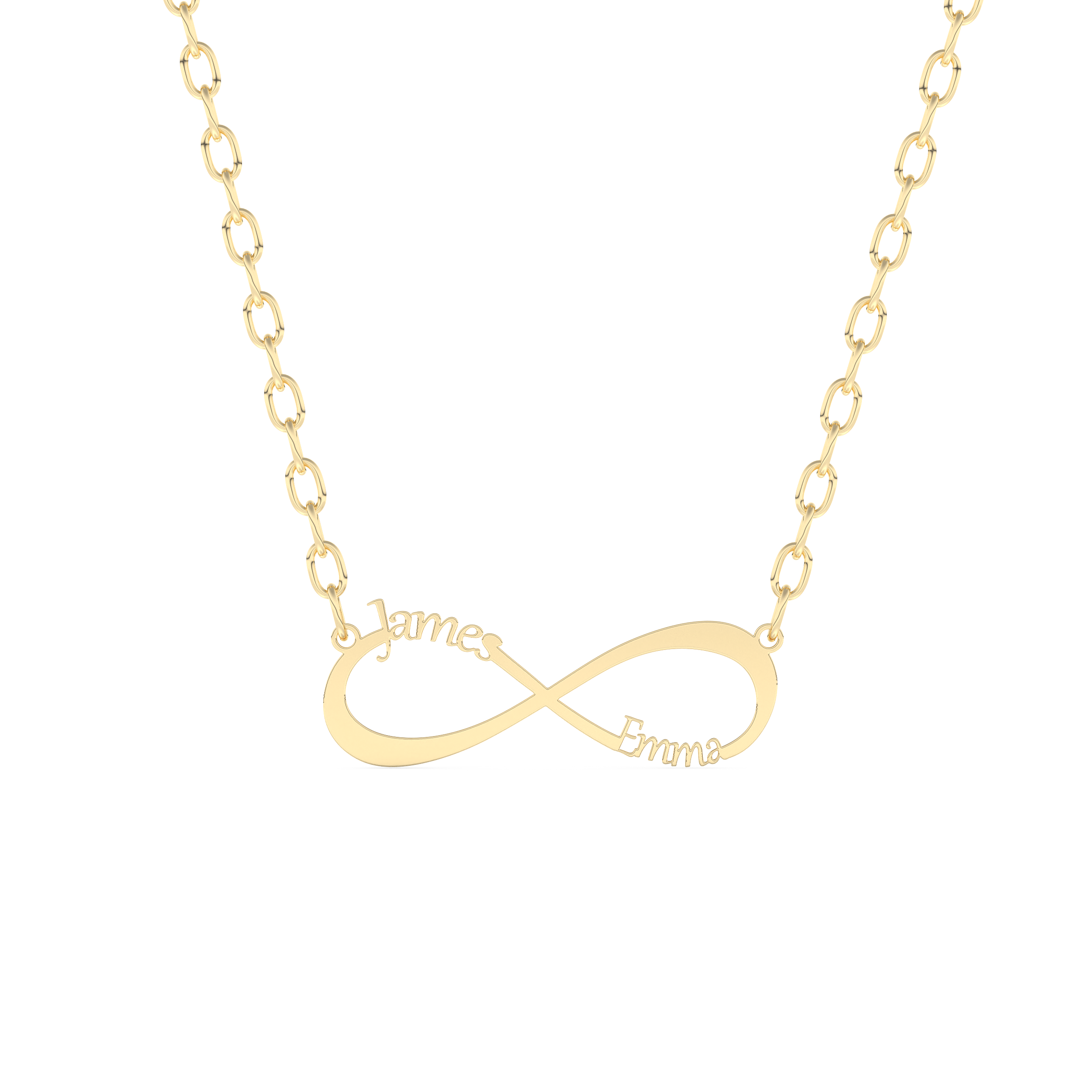 Custom Pendant Necklace – Infinity Symbol With Name Personalised 6
