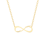 Custom Pendant Necklace – Infinity Symbol With Name Personalised 9