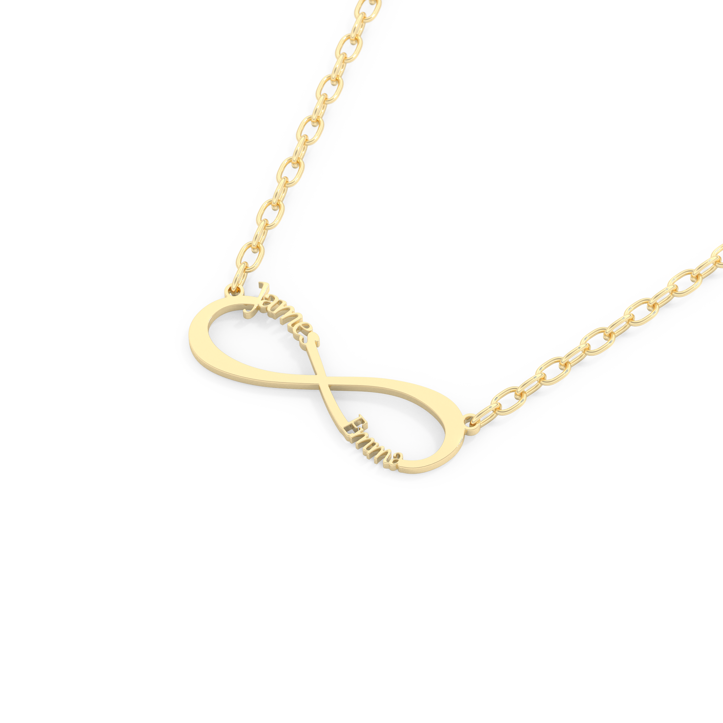 Custom Pendant Necklace – Infinity Symbol With Name Personalised 10