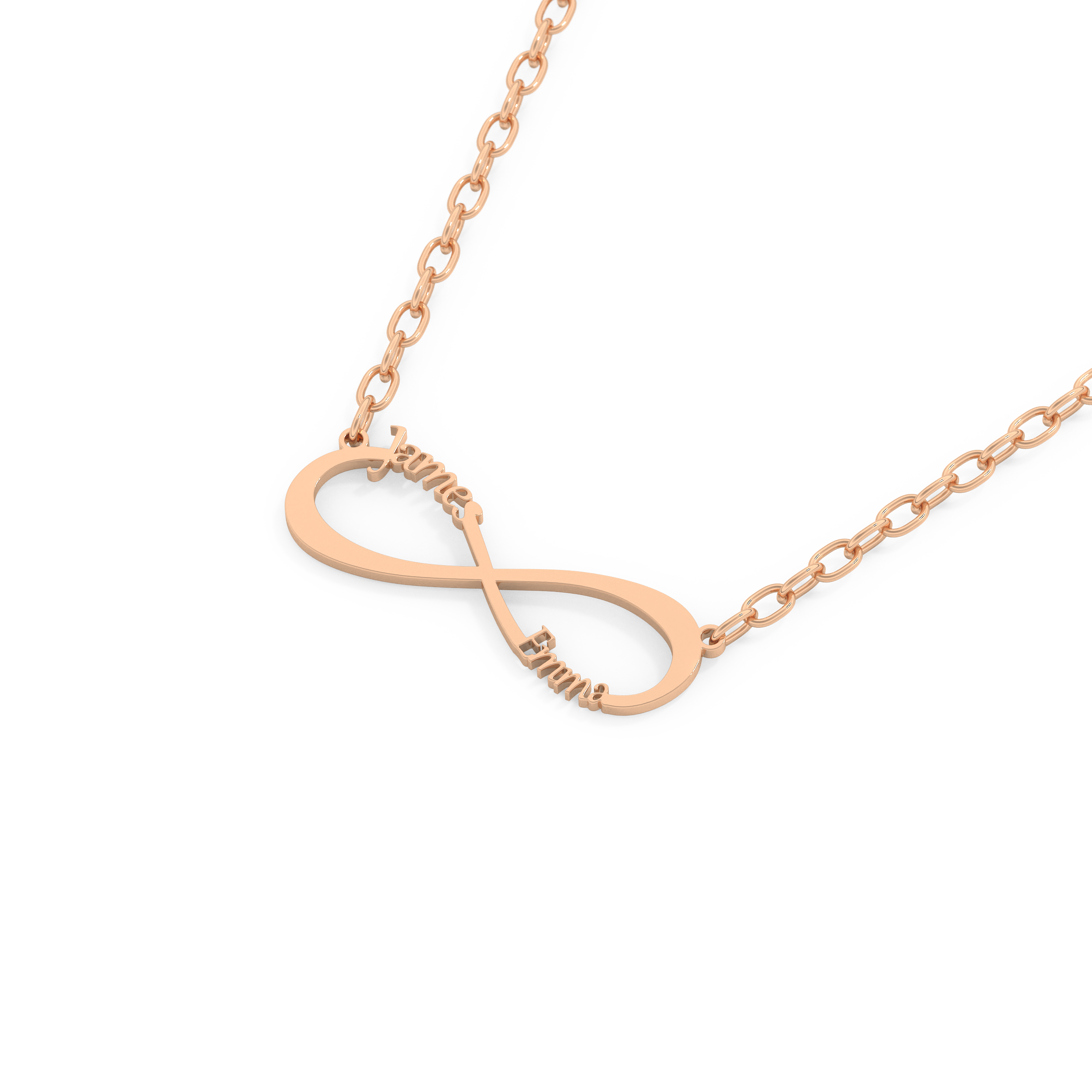 Custom Pendant Necklace – Infinity Symbol With Name Personalised 15
