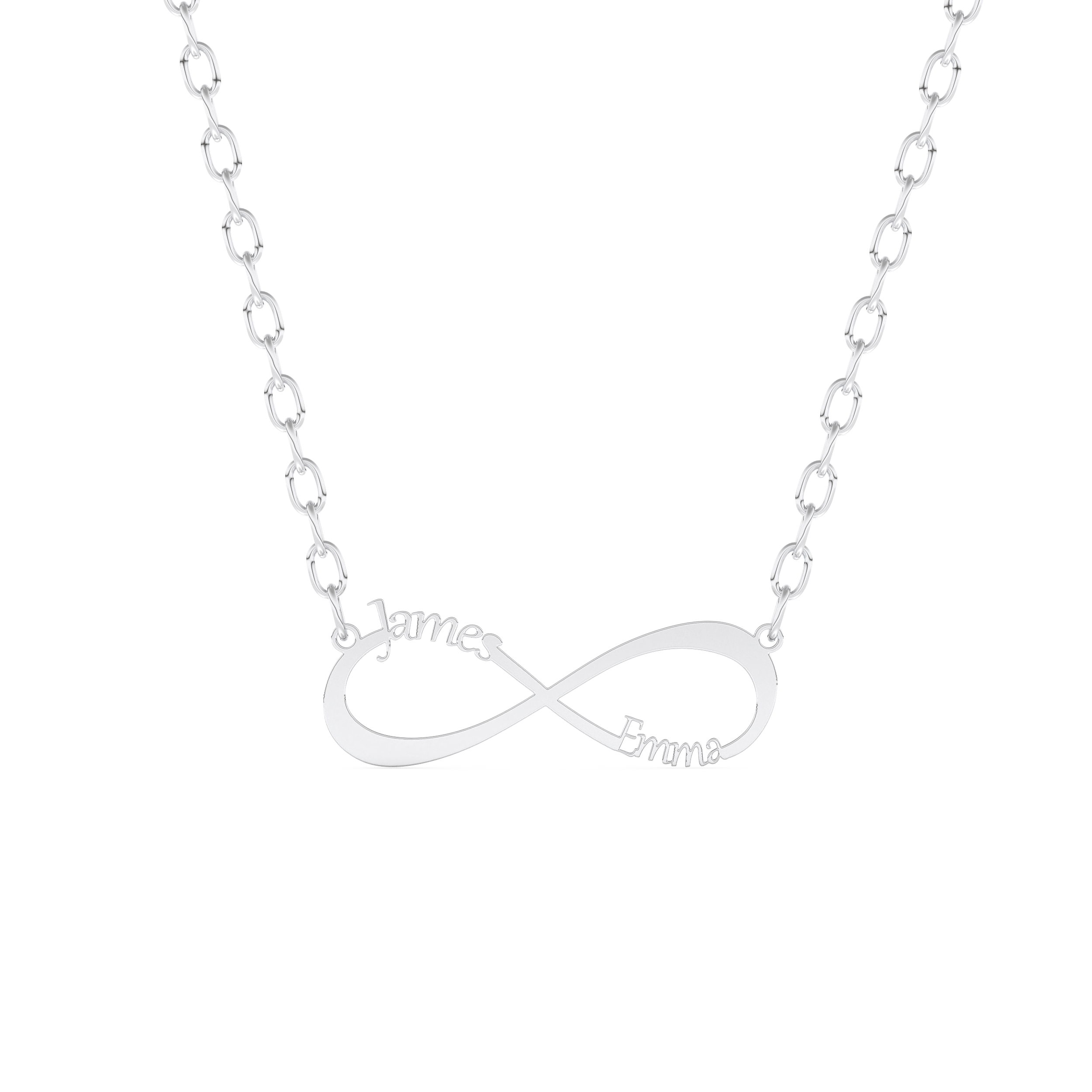 Custom Pendant Necklace – Infinity Symbol With Name Personalised 1