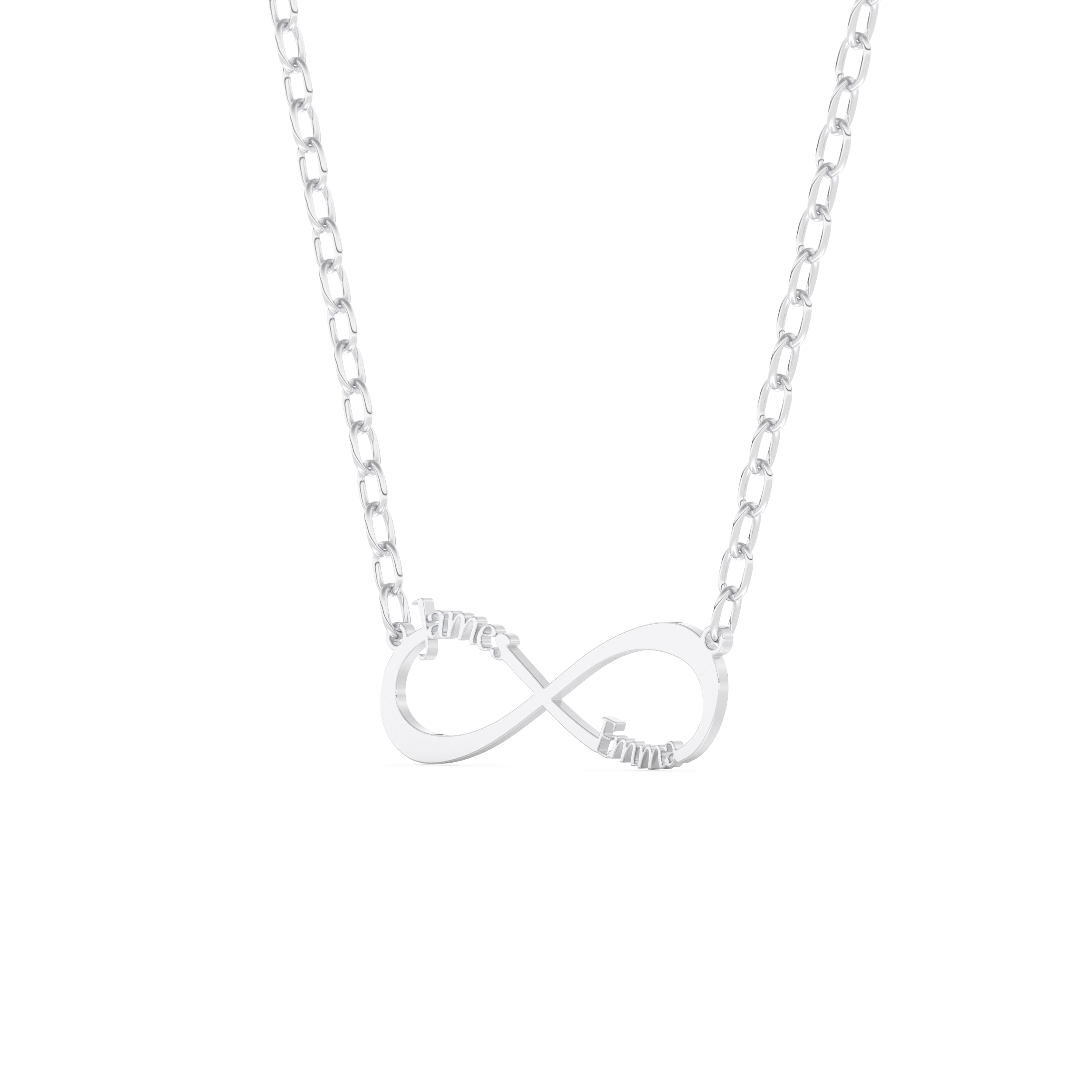 Custom Pendant Necklace – Infinity Symbol With Name Personalised 2