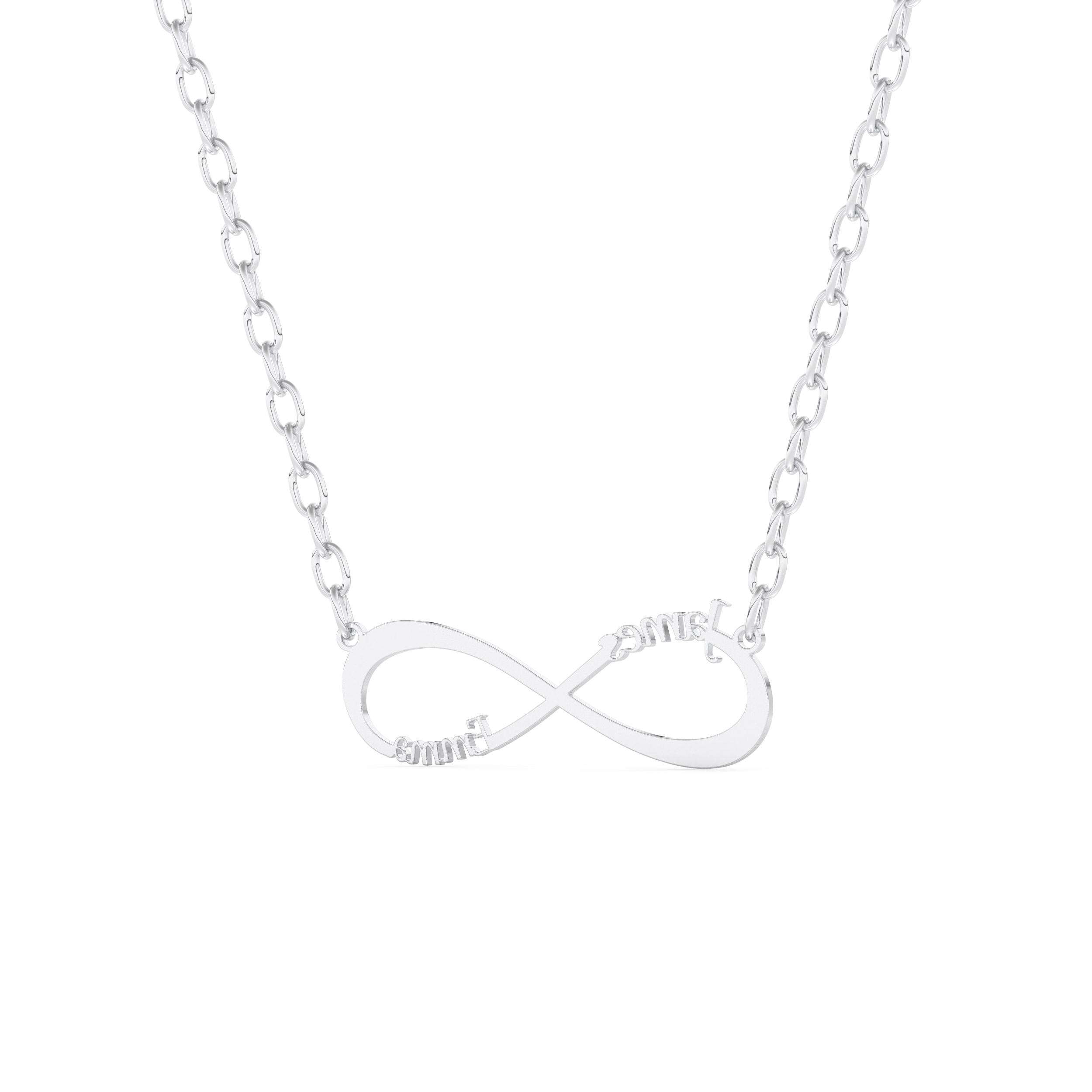 Custom Pendant Necklace – Infinity Symbol With Name Personalised 4