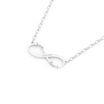 Custom Pendant Necklace – Infinity Symbol With Text Engraved 5