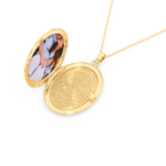 Custom Pendant Necklace – Photo and Fingerprint Printed 10
