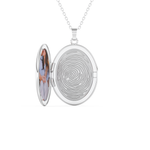 Custom Pendant Necklace – Photo and Fingerprint Printed 1