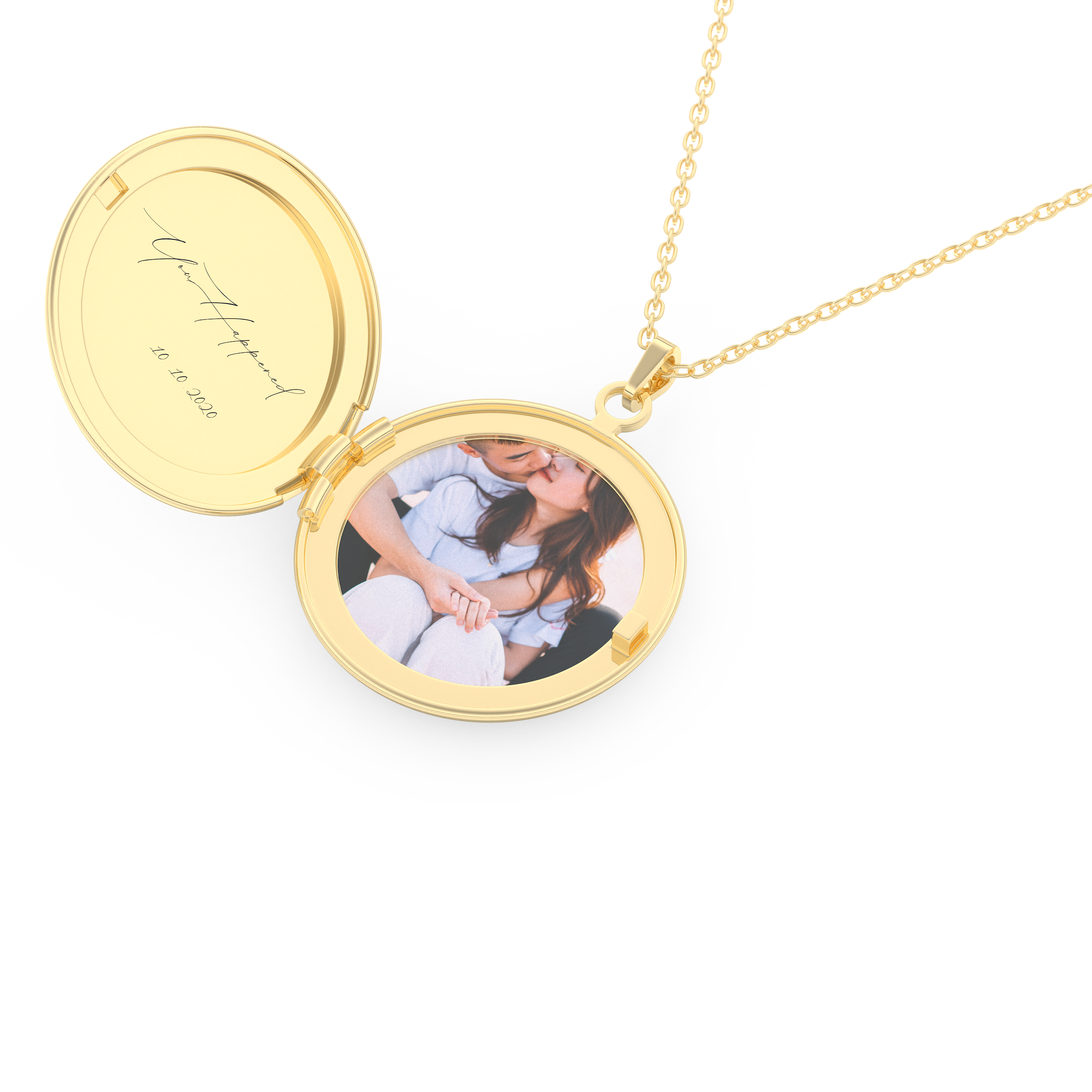 Custom Pendant Necklace – Photo and Engraving 10