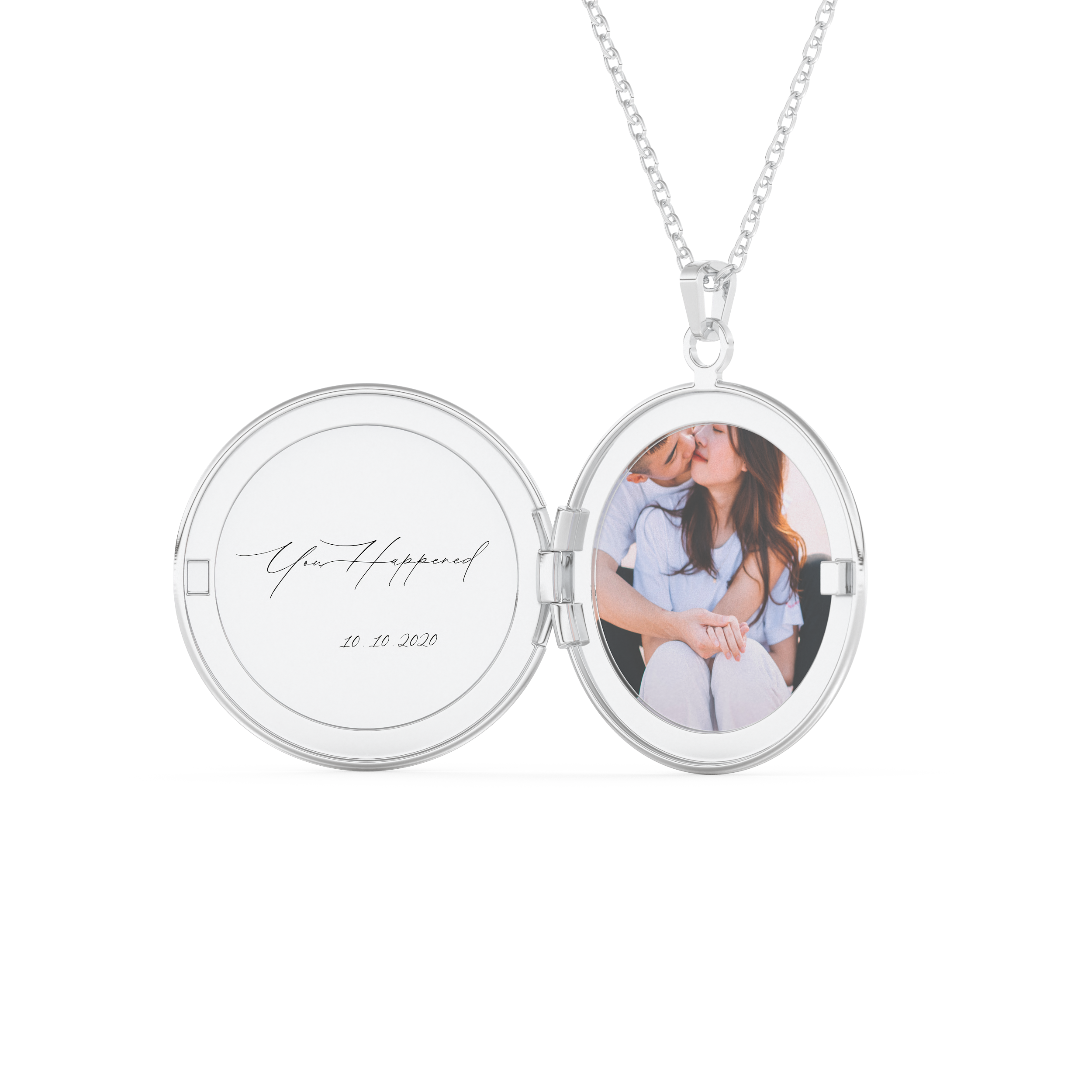 Custom Pendant Necklace – Photo and Engraving 2