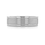 Men's Brushed Finish Classic Wedding Band 1