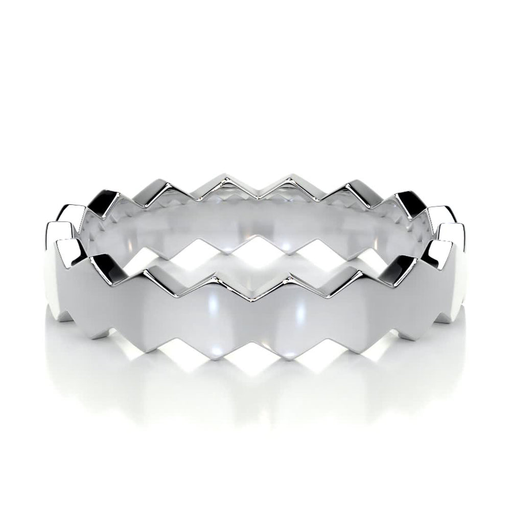 
                  
                    Hexagon Form Polished Finish Classic Men's Band 5
                  
                