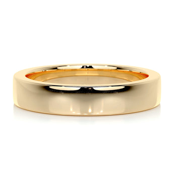 Polished Finish Yellow Gold Classic Men's Band 1