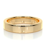 Polished Finish Yellow Gold Classic Men's Band 8