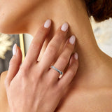 0.2 CT Round Twisted CVD EF/VVS Diamond Wedding Band 2