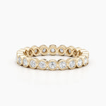 1.65 CT Round Bezel Full Eternity CVD EF/VVS Diamond Wedding Band 4