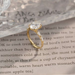Stunning 2.5 CT Oval Moissanite Engagement Ring with Pave Design 2