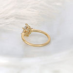 Stunning 1.27 CT Hexagon Moissanite Engagement Ring with Three Stone Design 3