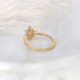 Stunning 1.27 CT Hexagon Moissanite Engagement Ring with Three Stone Design 3