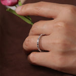 Stunning 1.4 CT Baguette Full Eternity Moissanite Stones Wedding Bands 8