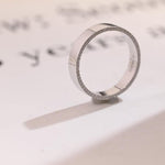 Delicate Moissanite Band with 0.3 TCW Round Cut Stones in Solid Gold 8