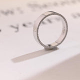 Delicate Moissanite Band with 0.3 TCW Round Cut Stones in Solid Gold 8