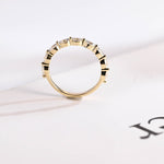 Stunning 0.2 TCW Marquise Moissanite Stones Half Eternity Wedding Bands 8