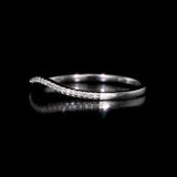 Round Cut Cubic Zirconia in 925 Sterling Silver Wedding Bands 7