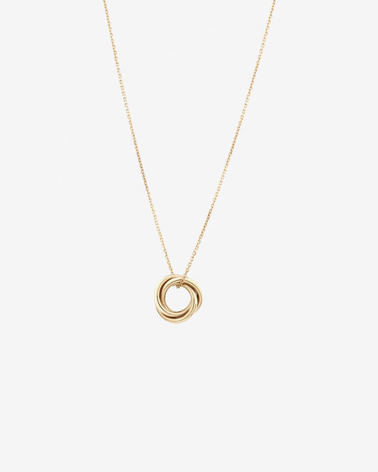Round Cut Cubic Zirconia in 925 Sterling Silver Necklace 1