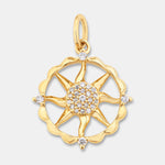 Round Cut Cubic Zirconia in 925 Sterling Silver Necklace 1