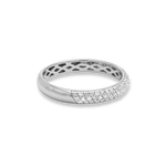 Stunning 0.27 TCW Round Moissanite Stones Full Eternity Wedding Bands 8