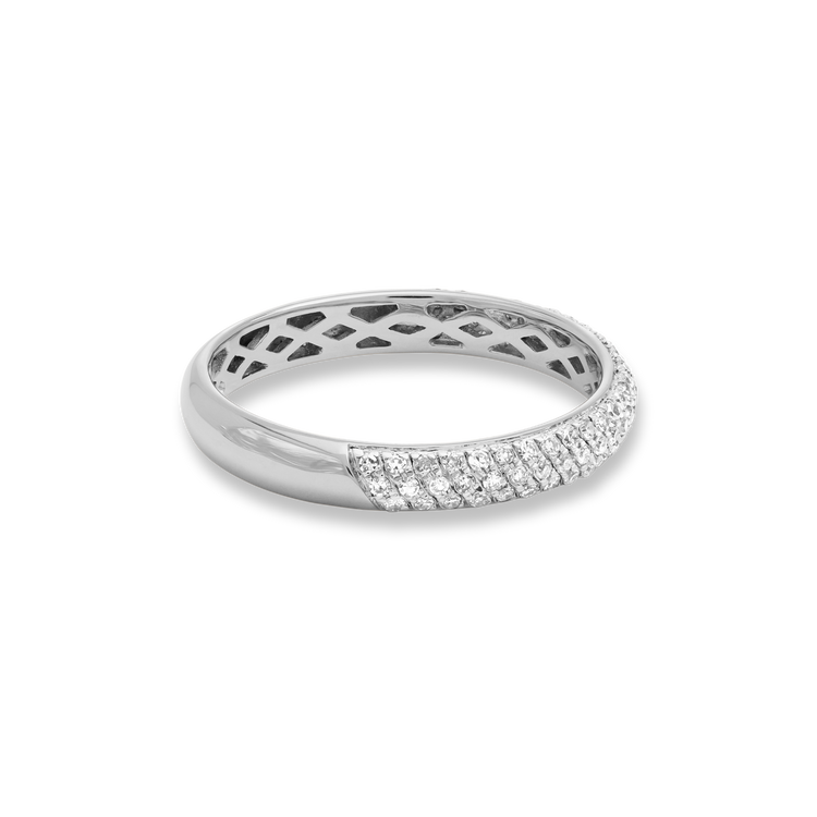 Stunning 0.27 TCW Round Moissanite Stones Full Eternity Wedding Bands 8