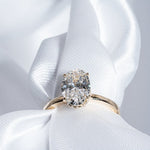 Stunning 1.73 CT Oval Cut Moissanite Engagement Ring with Hidden Halo & Pave Design 8