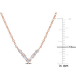 Round Cut Cubic Zirconia in 925 Sterling Silver Necklace 3