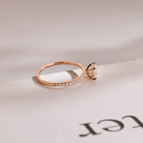 Stunning 1.0 - 2.0 CT Cushion Moissanite Engagement Ring With Pave Design 10
