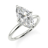 Stunning 1.05 CT Marquise Moissanite Engagement Ring with Hidden Halo Design 5