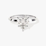 Stunning 2.0 CT Heart Moissanite Engagement Ring with Dainty Pave Design 4
