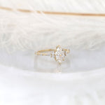 Stunning 1 CT Marquise Moissanite Engagement Ring With Cluster Design 2