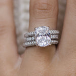 Cushion Cut Solitaire Style Cubic Zirconia in 925 Sterling Silver Ring 2