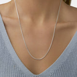 Round Cut Cubic Zirconia in 925 Sterling Silver Necklace 4