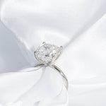 Stunning 4.50 CT Cushion Moissanite Engagement Ring with Solitaire Design 5