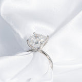 Stunning 4.50 CT Cushion Moissanite Engagement Ring with Solitaire Design 5