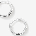 Round Cut Cubic Zirconia in 925 Sterling Silver Earrings 5