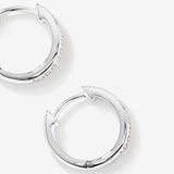 Round Cut Cubic Zirconia in 925 Sterling Silver Earrings 5