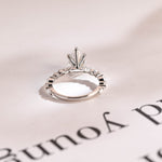 Stunning 1.0 - 2.0 CT Pear Moissanite Engagement Ring with Pave Design 5