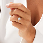 Stunning 1.0-2.0 CT Radiant Moissanite Engagement Ring with Dainty Pave Design 7