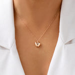 Round Cut Cubic Zirconia in 925 Sterling Silver Necklace 4